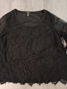 torrid Black Smooth Knit Top
